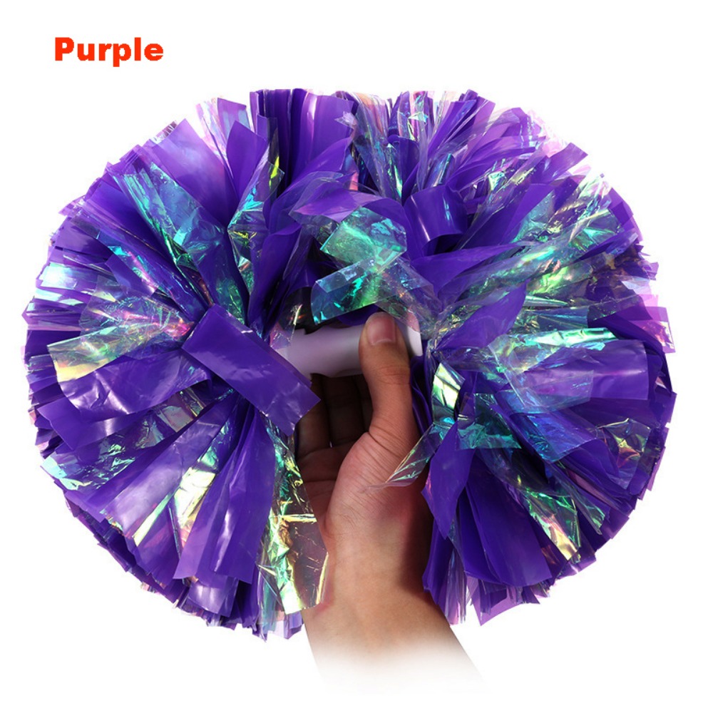 Cheerleading Pom Pom - พู่เชียร์ลีดเดอร์หลากสี ขนาด 26 ซม. สำหรับเด็ก ใช้ในงานแสดงเต้นรำ