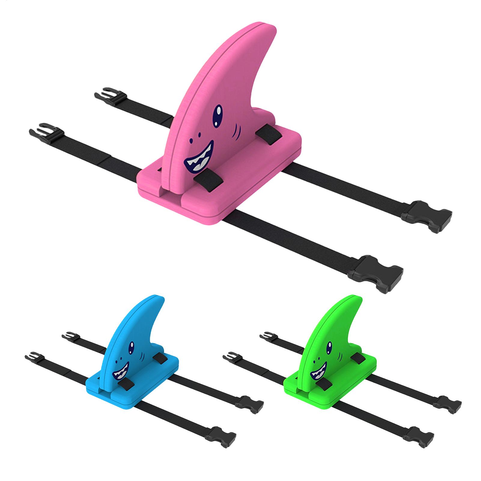 Swimming Kickboard - แผ่นโฟมลอยน้ำรูปครีบฉลามสำหรับเด็ก 1 ชิ้น แผ่นโฟมเสริมสีสันสำหรับสระว่ายน้ำ กระดานฝึกเตะสำหรับผู้เริ่มต้น