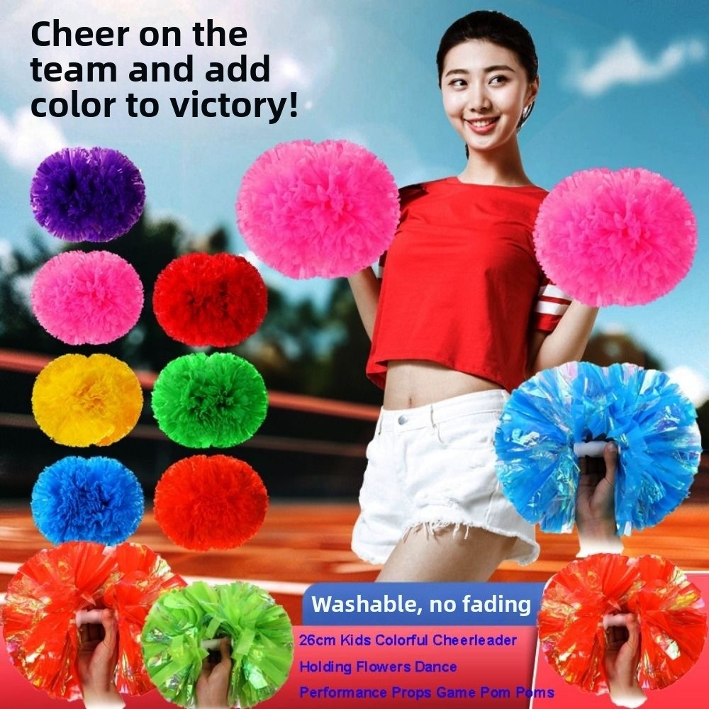 พู่เชียร์ลีดเดอร์หลากสี ขนาด 2 - Cheerleading Pom Pom บทวิจารณ์และราคา