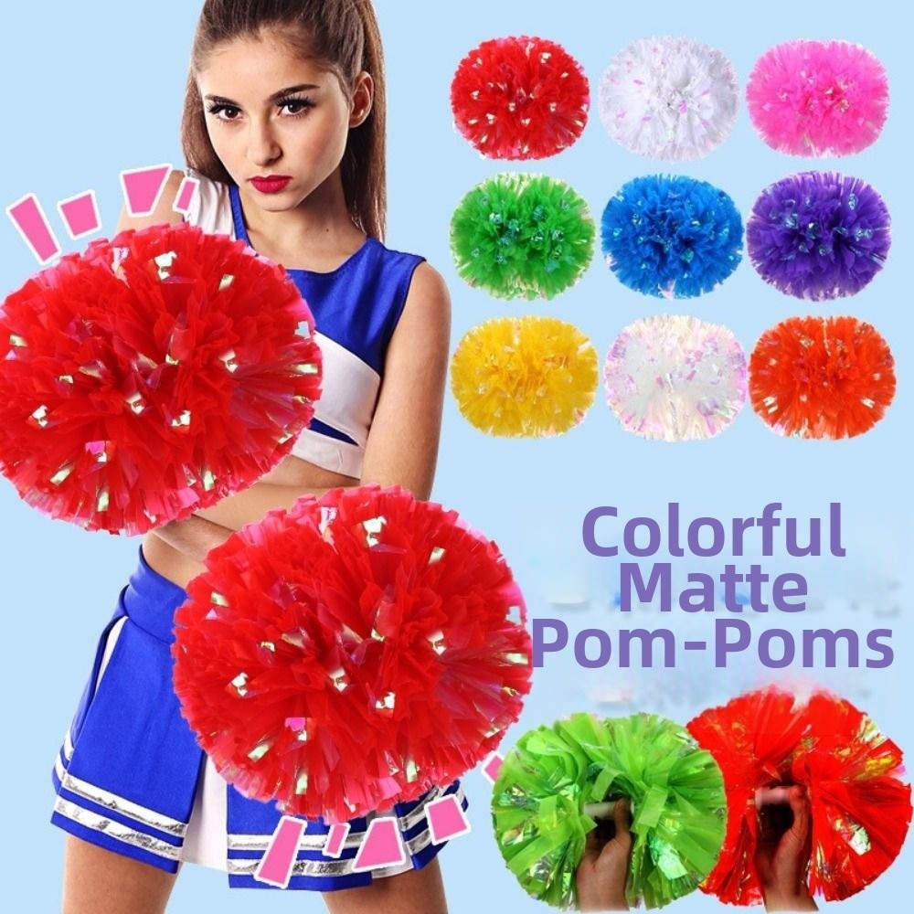 พู่เชียร์ลีดเดอร์หลากสี ขนาด 2 - Cheerleading Pom Pom บทวิจารณ์และราคา