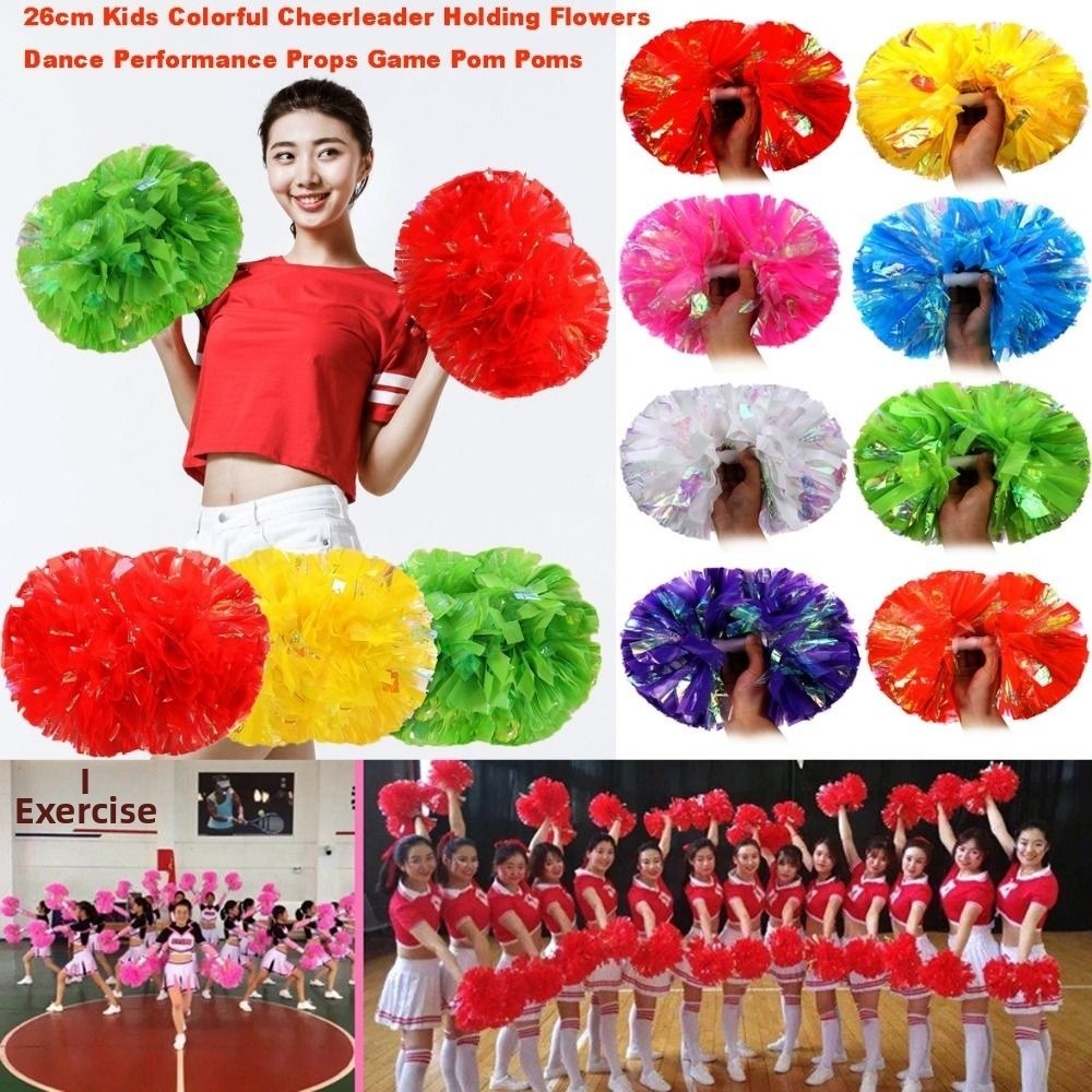 พู่เชียร์ลีดเดอร์หลากสี ขนาด 2 - Cheerleading Pom Pom บทวิจารณ์และราคา