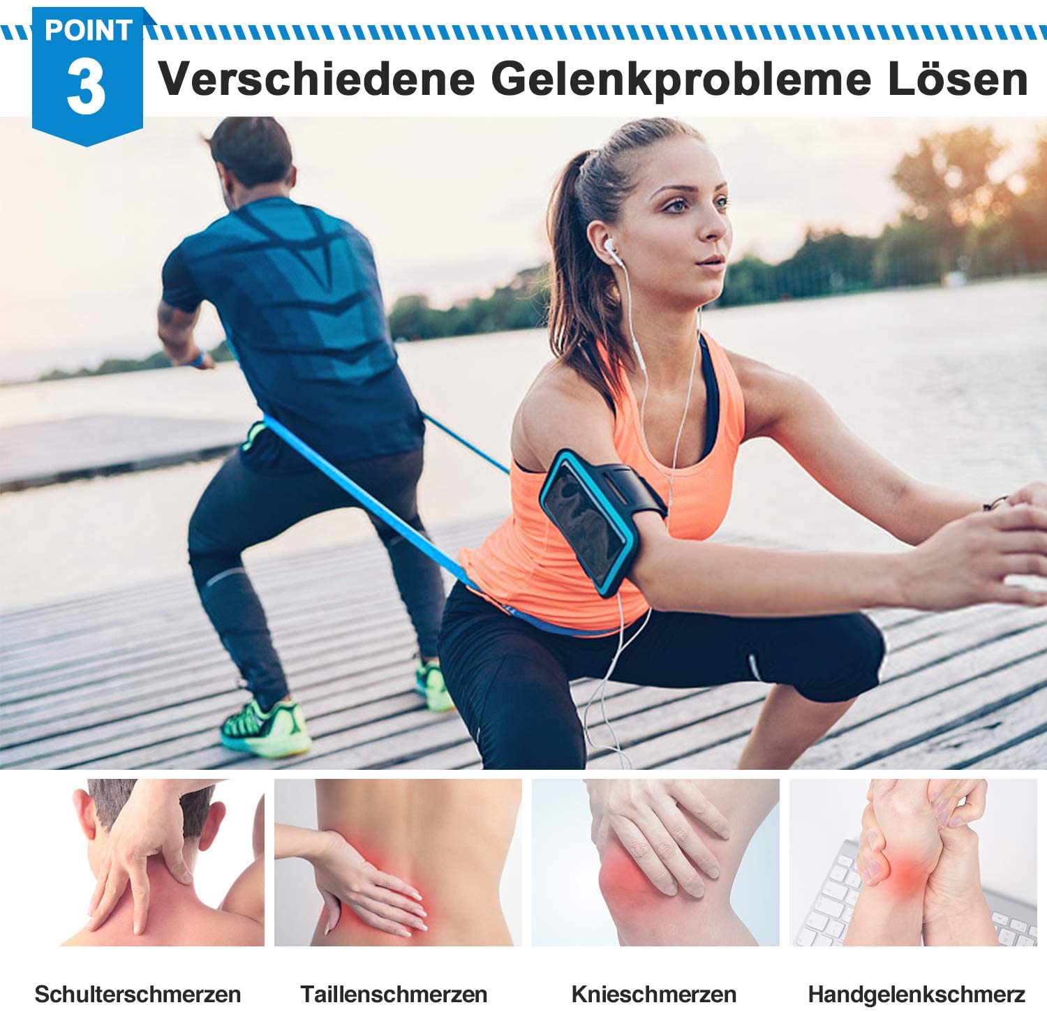 วงออกกําลังกายยืดหยุ่น 3 ชิ้นว - Sports Equipment Pictures บทวิจารณ์และราคา