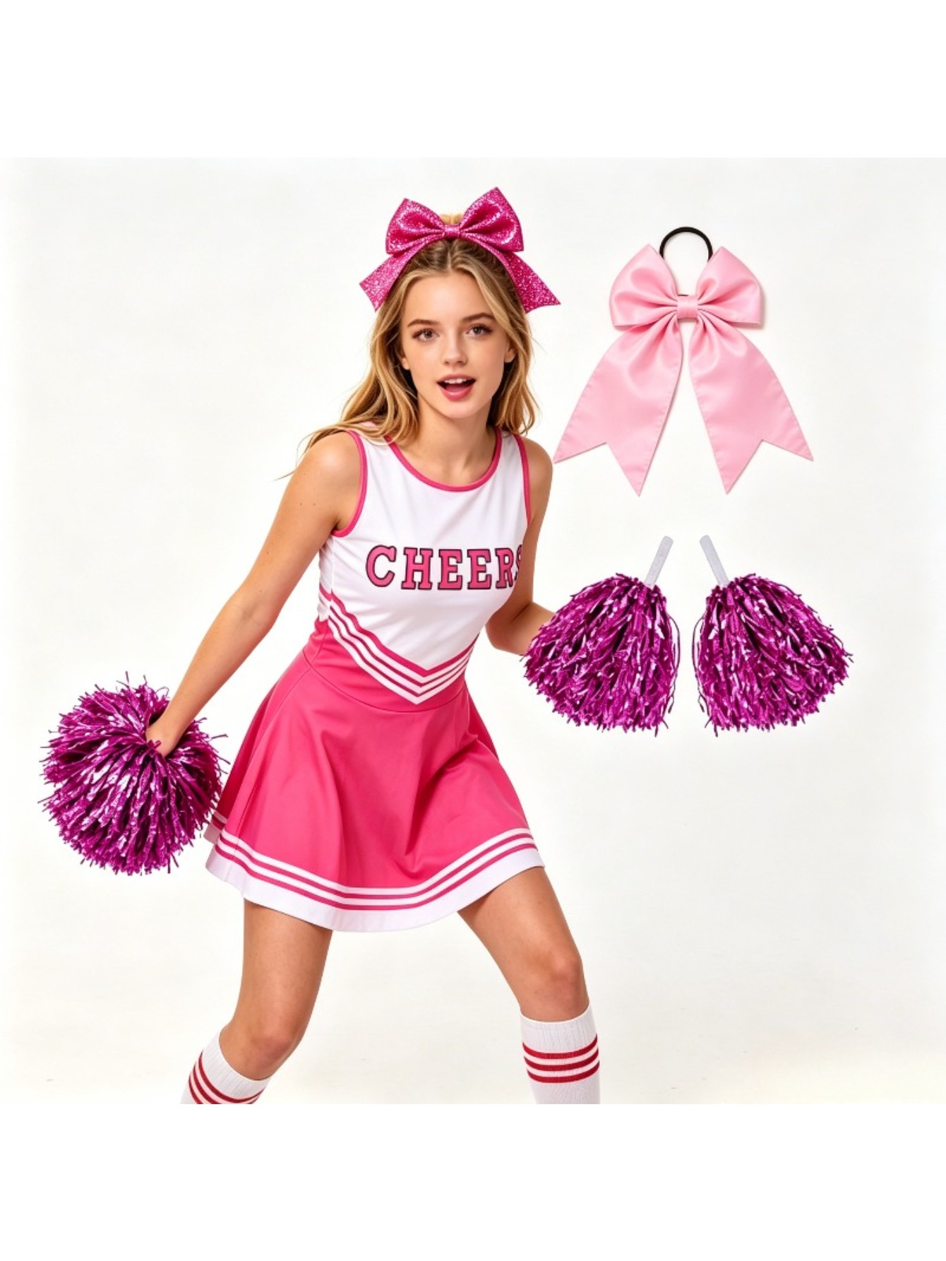 ชุดเชียร์ลีดเดอร์พิมพ์ลาย เสื้ - Cheerleading Pom Pom บทวิจารณ์และราคา