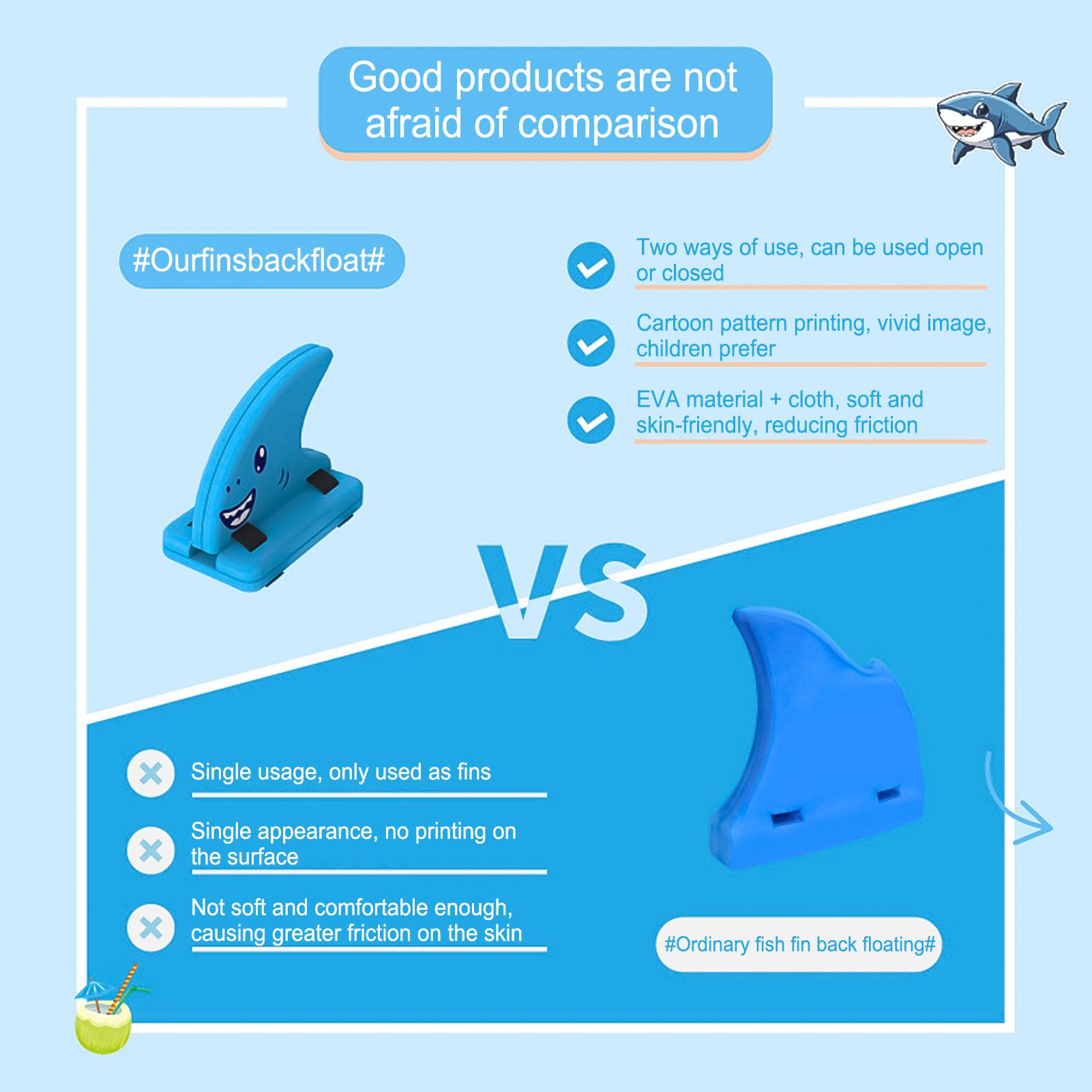 แผ่นโฟมลอยน้ำรูปครีบฉลามสำหรับ - Swimming Kickboard บทวิจารณ์และราคา
